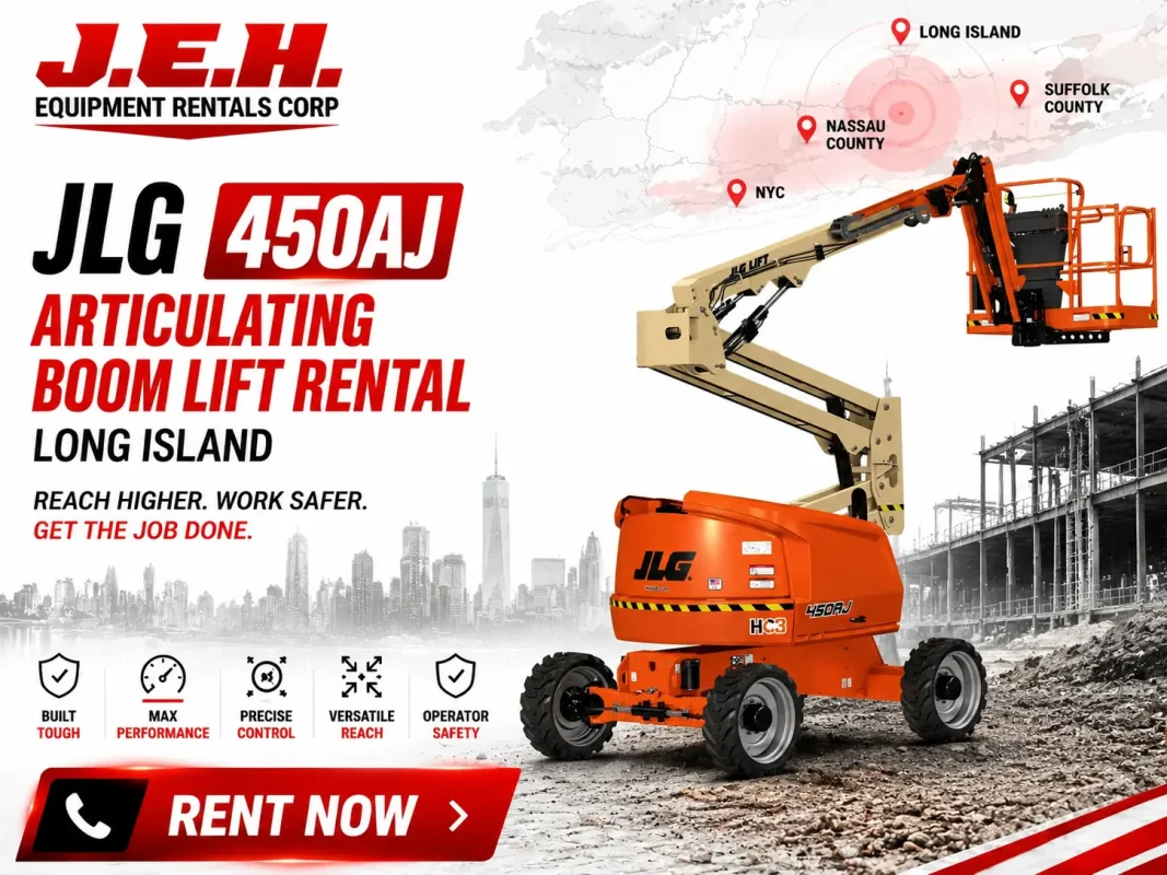 JLG 450AJ Articulating Boom Lift Rental Long Island