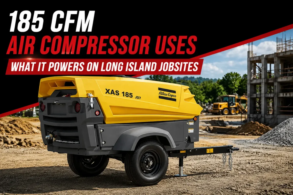 185 CFM Air Compressor Rental Long Island