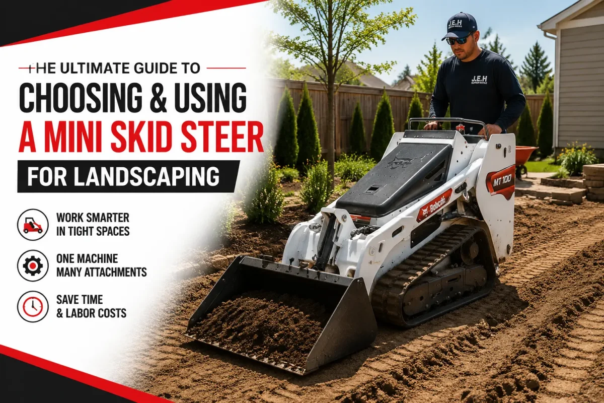 using a mini skid steer for landscaping