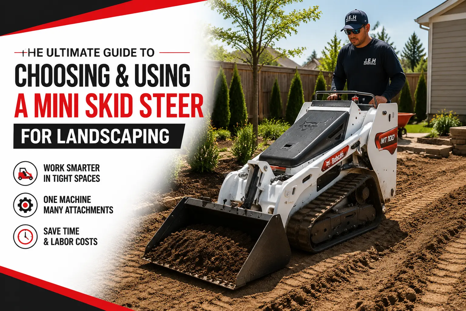 using a mini skid steer for landscaping