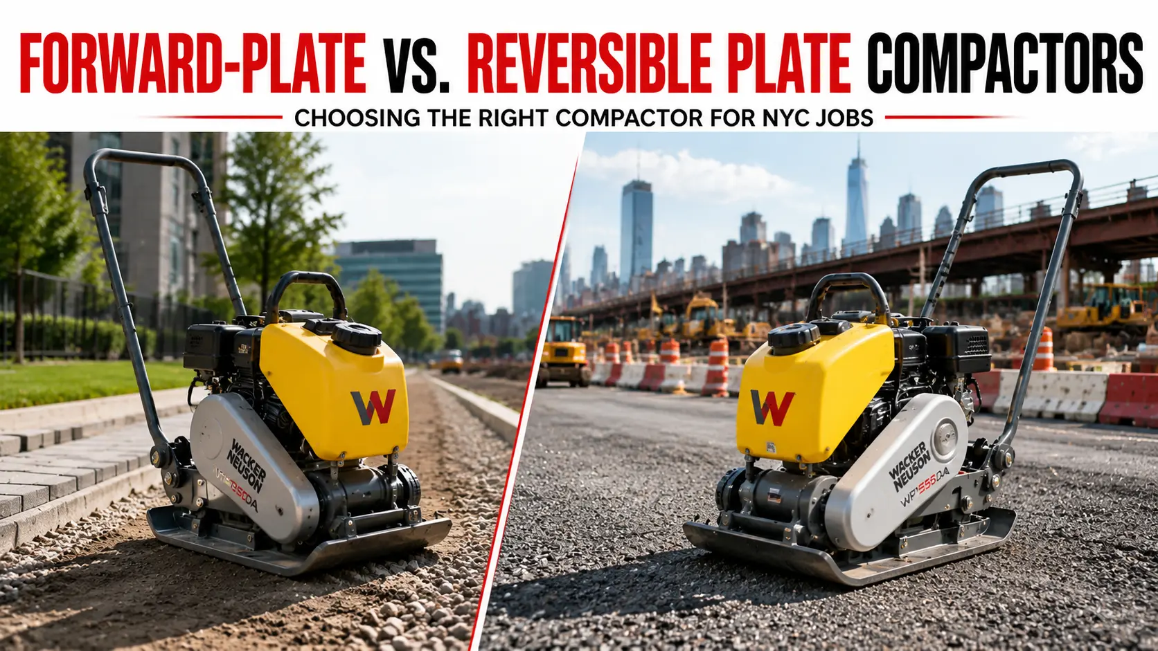 Forward-Plate vs. Reversible Plate Compactors