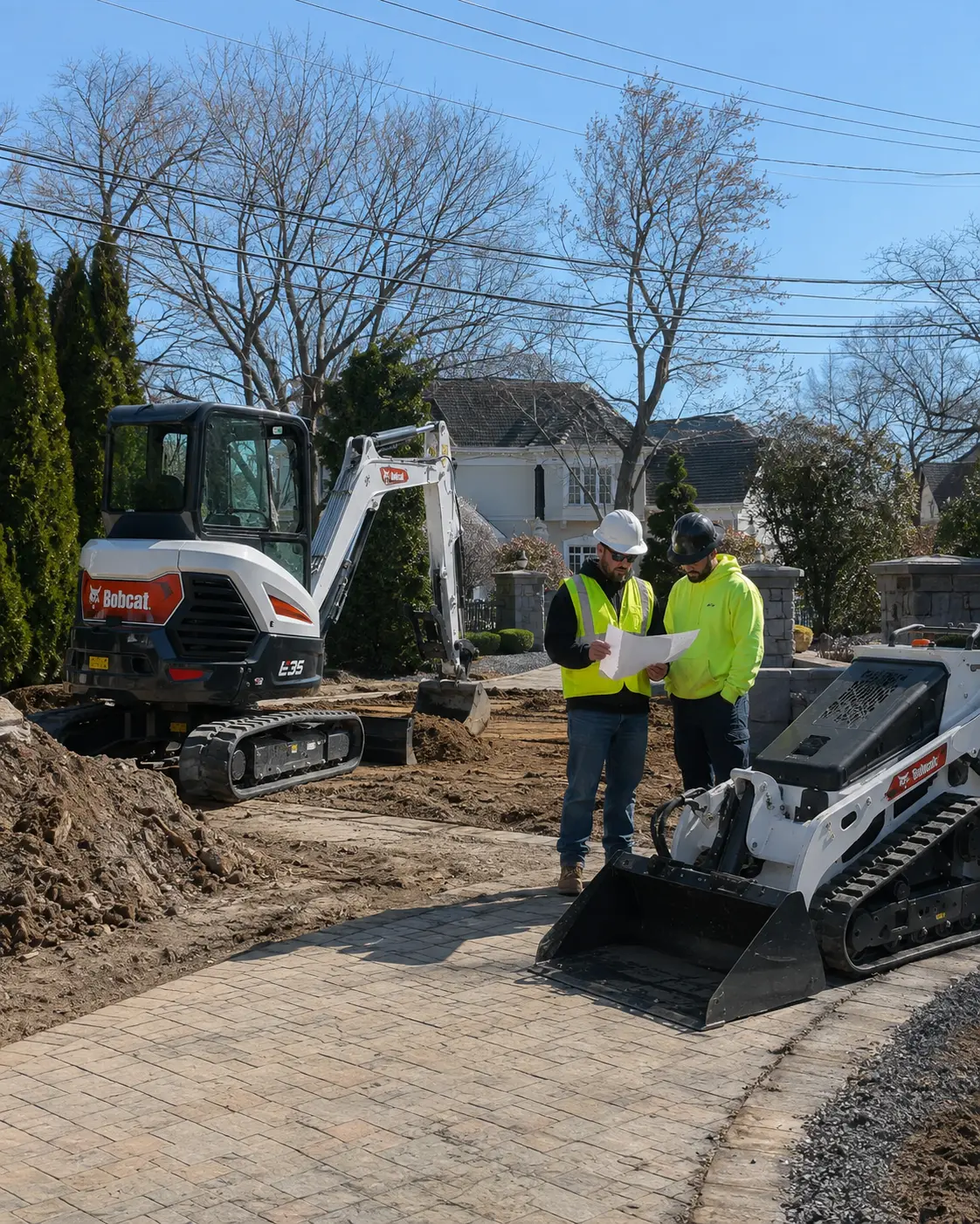 Bobcat MT100 mini skid steer rental for Westbury jobsites