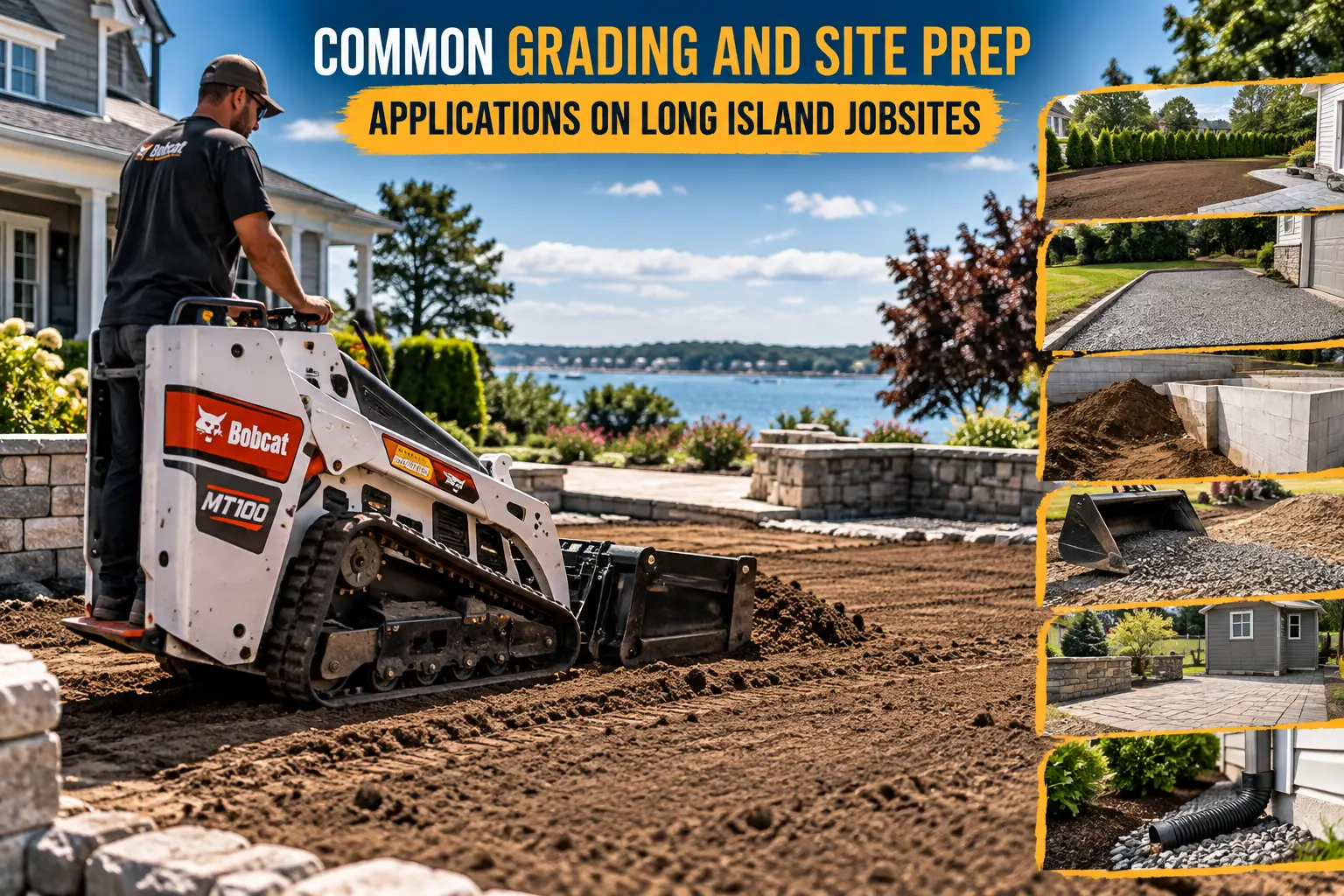 Common Grading and Site Prep Applications on Long Island Jobsites