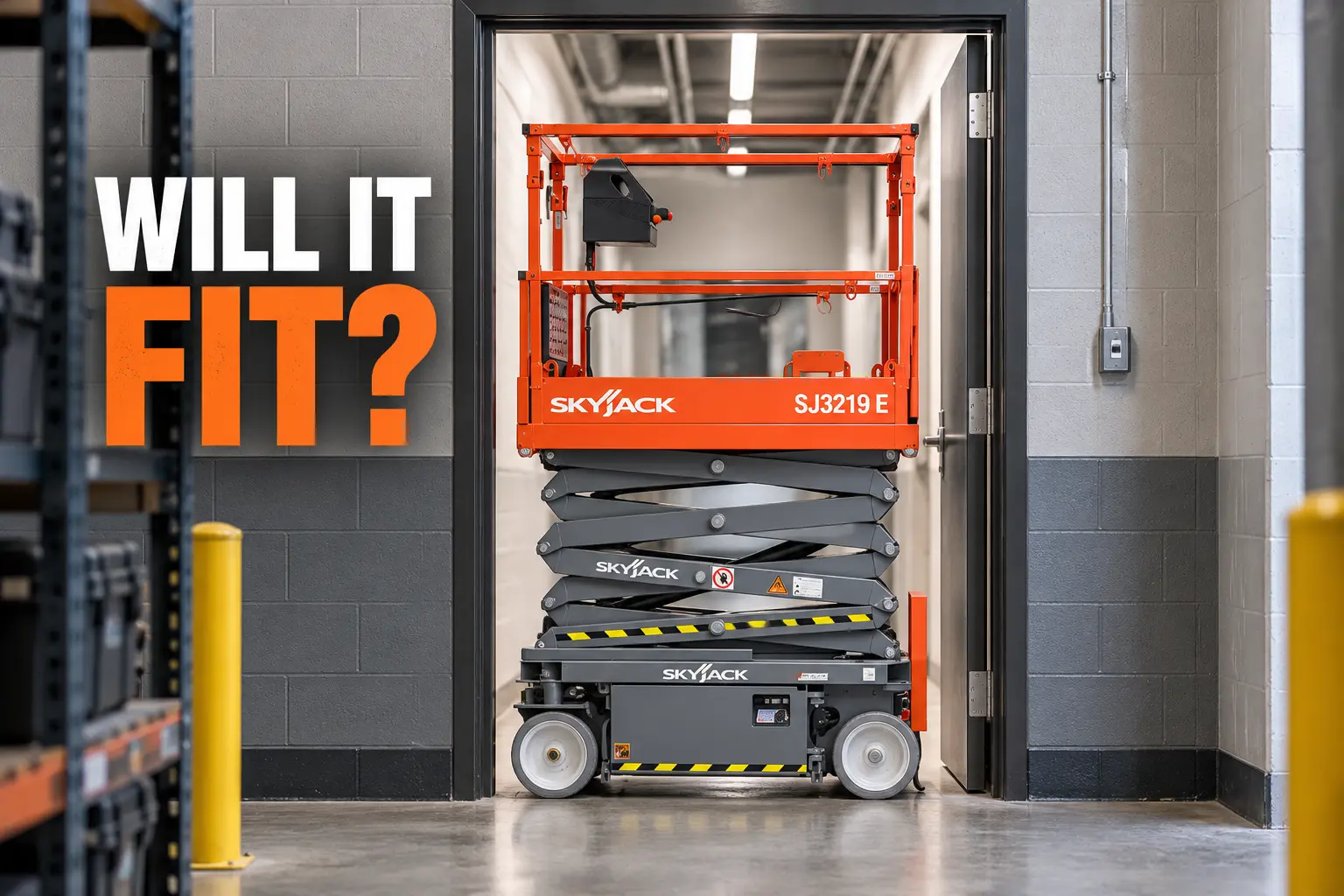 Will the Skyjack SJ3219 Fit Through a Standard Doorway