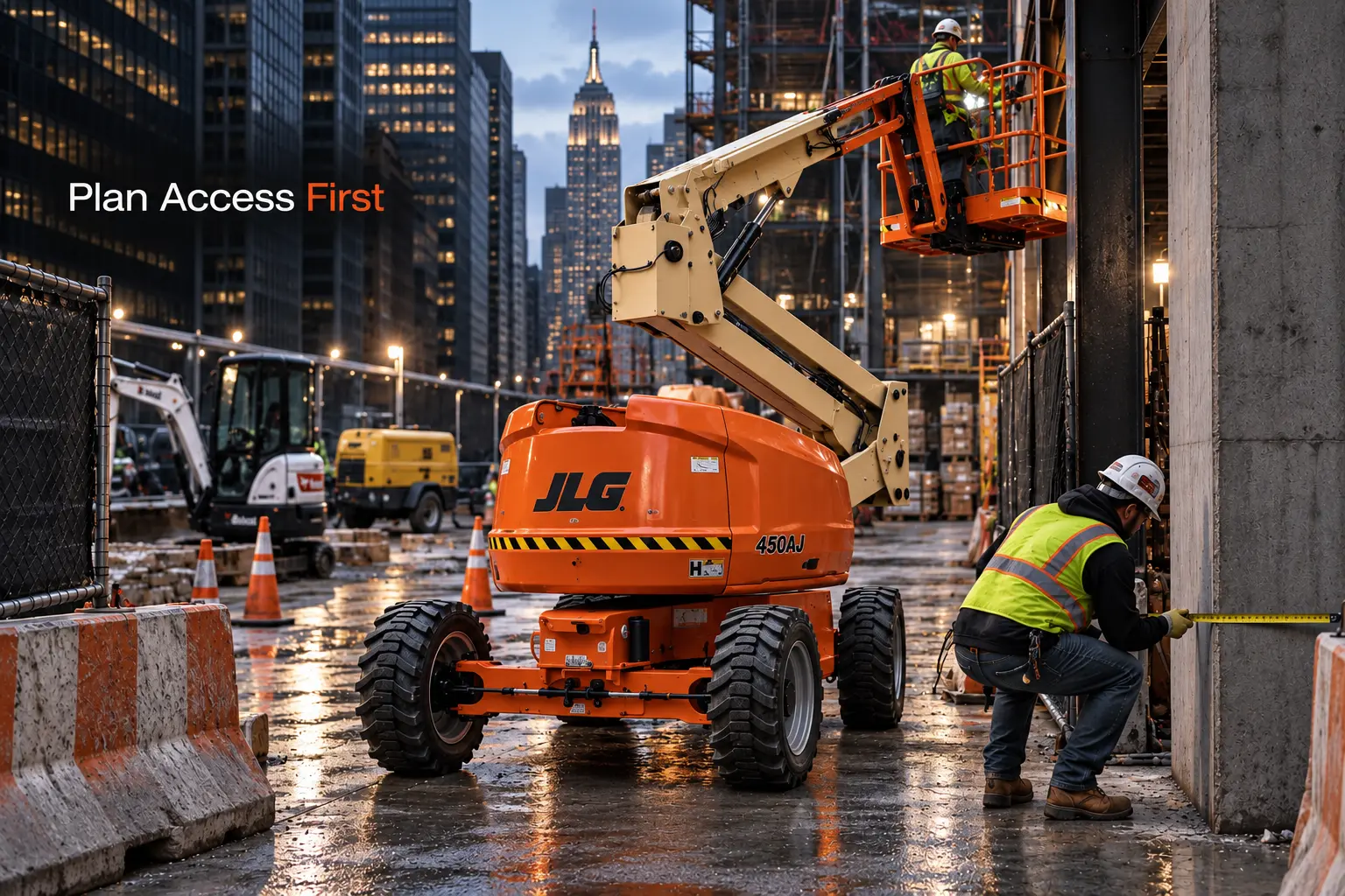 boom lift jobsite access