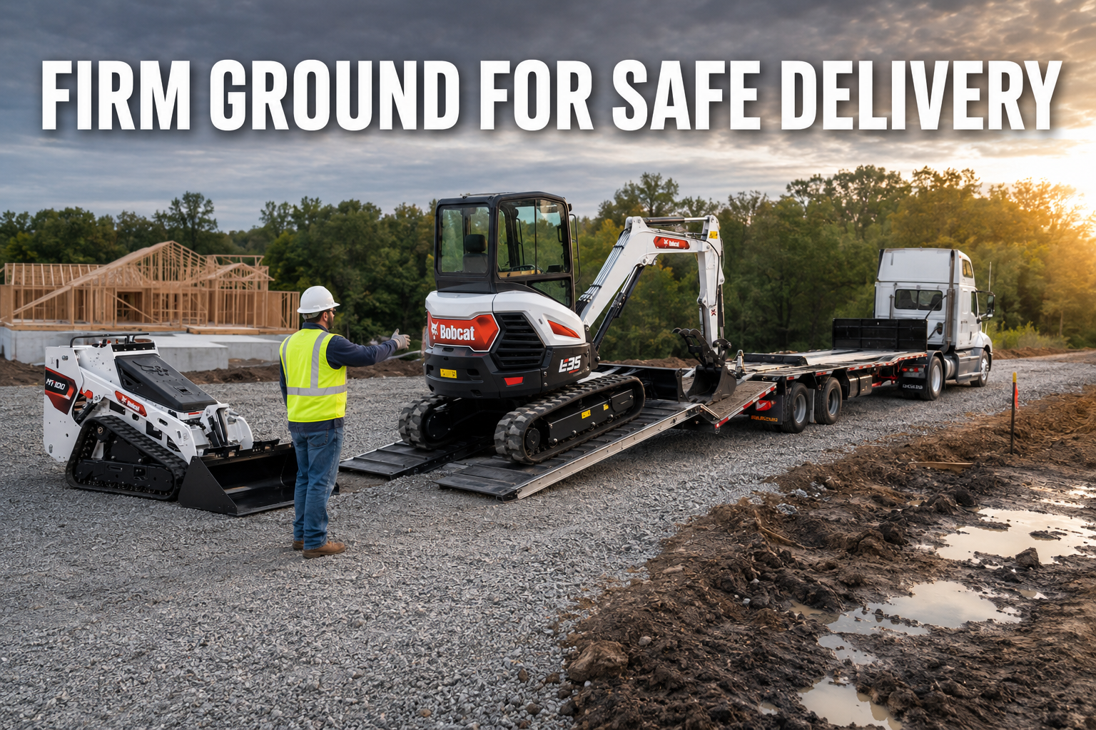 jobsite preparation for equipment delivery