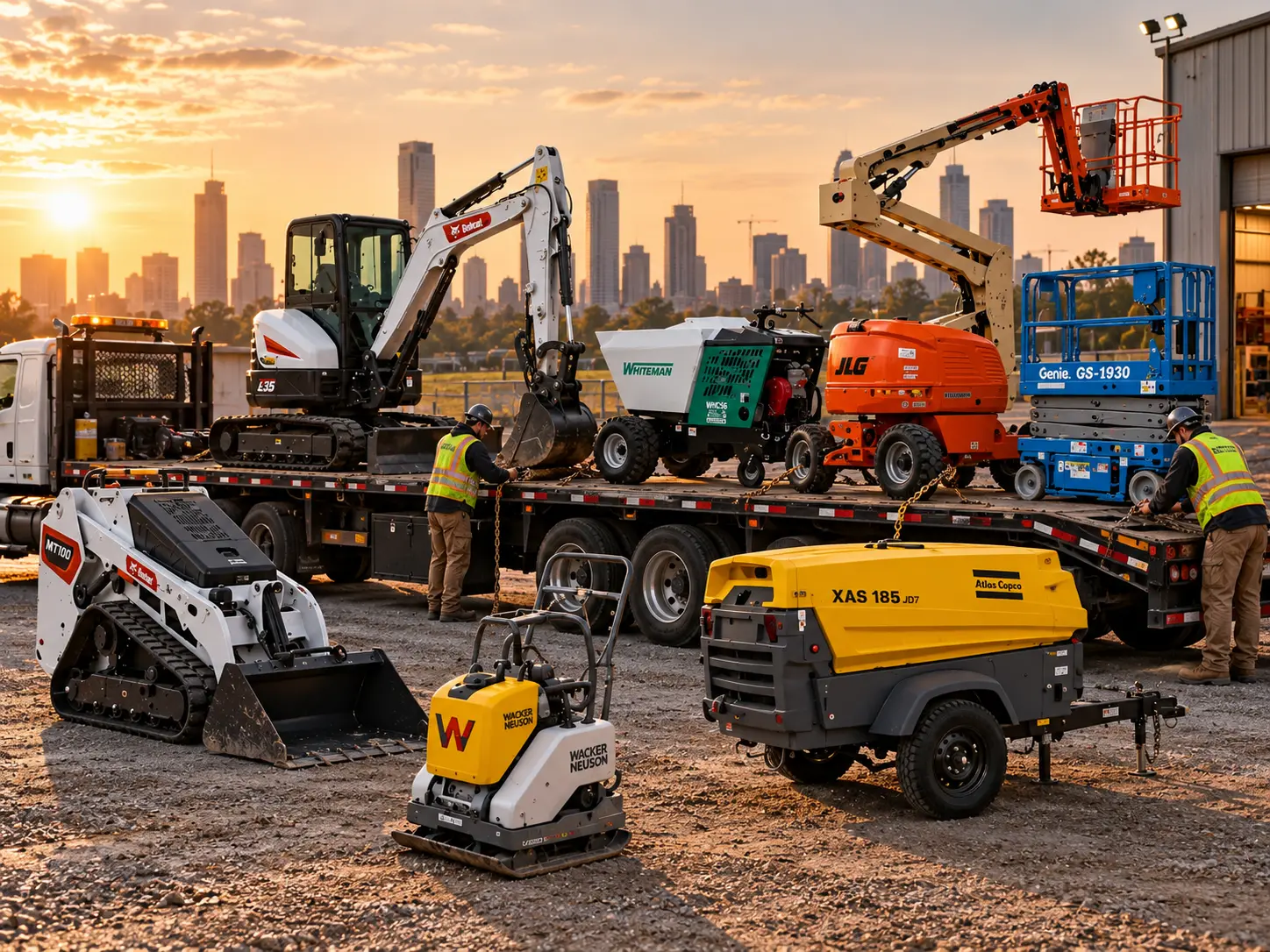 Skyjack SJ3219 scissor lift rental for commercial interior work in Jericho, NY